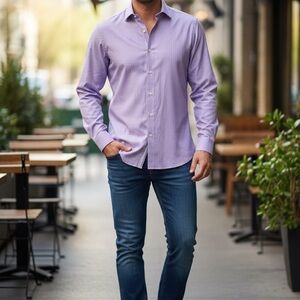 Kenneth Cole Reaction Lavender Dress Shirt